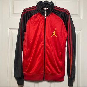 Nike Jordan Mens Small Full Zip Jacket Y2K Vibe Jordan Logo Red Black